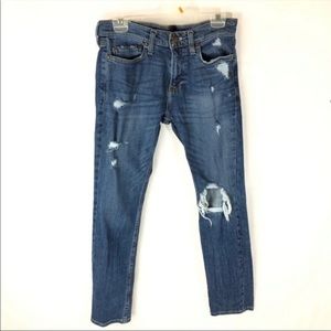 Holister ripped jeans 28x 30